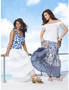 Sleeveless Tops & Maxi Skirts Ensembles